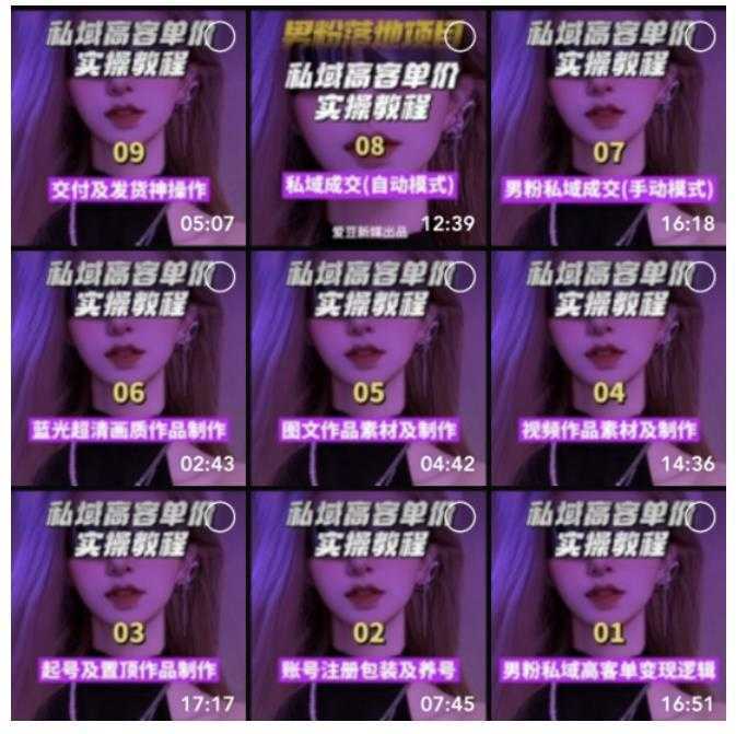 【男粉落地项目】零基础玩转男粉短视频转私域日产500+,2023男粉高客单价实操教程