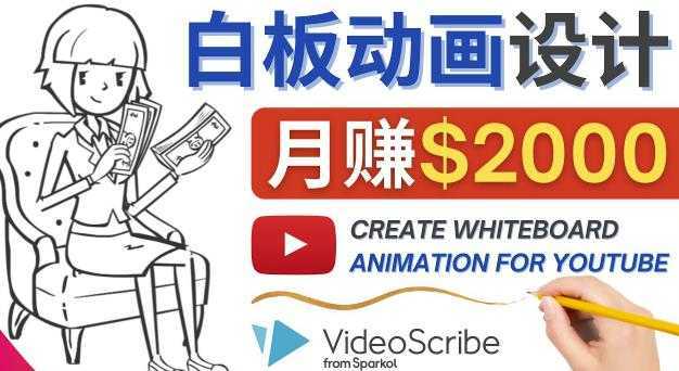创建白板动画YouTube频道，月赚2000美元