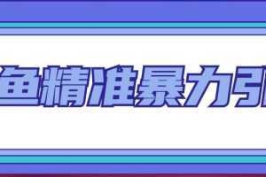 闲鱼精准暴力引流全系列课程,每天被动精准引流200+客源技术