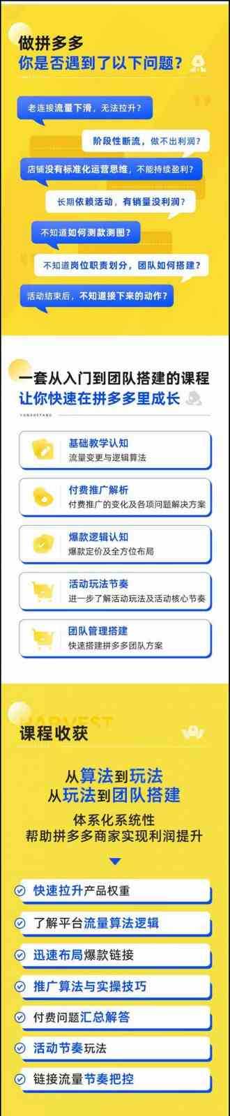 拼多多进阶课：极限拉升/盈利突破：从算法到玩法 从玩法到团队搭建