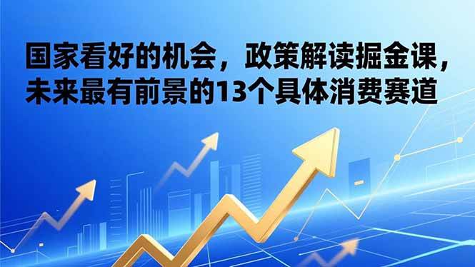 某付费文章:国家看好的机会,政策解读掘金课,未来最有前景的13个具体消费赛道
