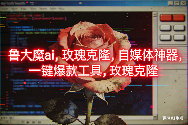 ai鲁大魔，自媒体必备的软件，玫瑰克隆神器，一键爆款，详细教程