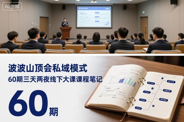 波波山顶会私域模式60期三天两夜线下大课课程笔记