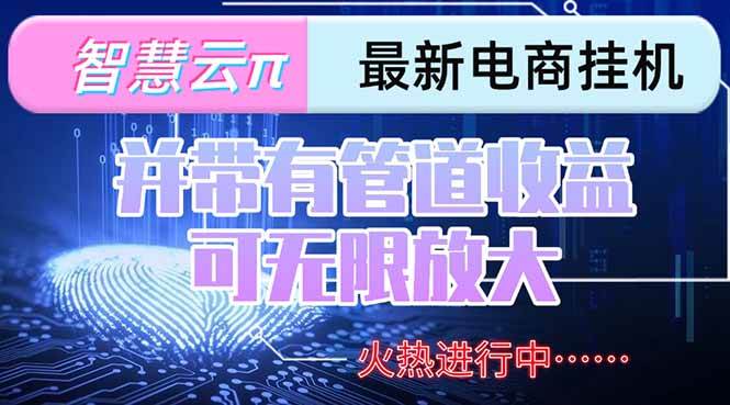 智慧云π电脑挂机单机每天收益300—500+ 并带有团队管道收益 可无限放大