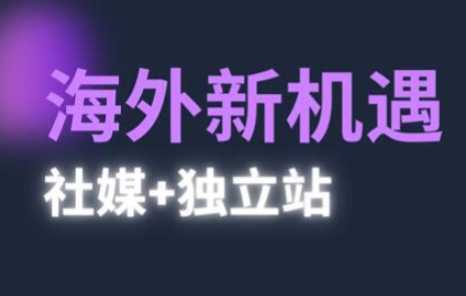 2025出海新机遇(社媒+独立站)，海外新机遇，实现独立站的高效运营与出海