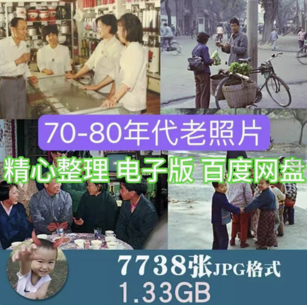 7738张中国70-80年代城市生活老照片人文纪实摄影作品集【电商热销8】