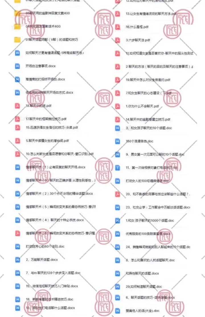 海王海后速成术【包含男女版】-1000套高情商聊天话术男女生客户沟通话术约会说话题教程【电商热销719】