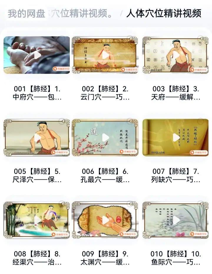 人体穴位精讲教程-功能精准取穴中医经络推拿按摩针灸视频课程【电商热销440】