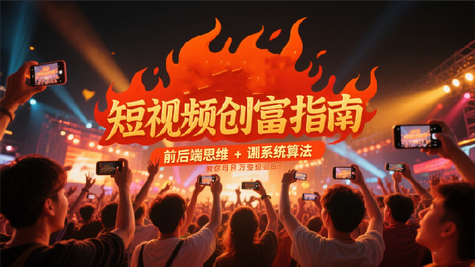 短视频月入过万创富系列课程，12节核心课程【26自媒体变现必学】