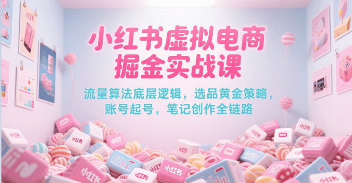 小红书虚拟电商全套实战课，卖虚拟资料必学-流量+选品黄+ 起号+笔记创作26
