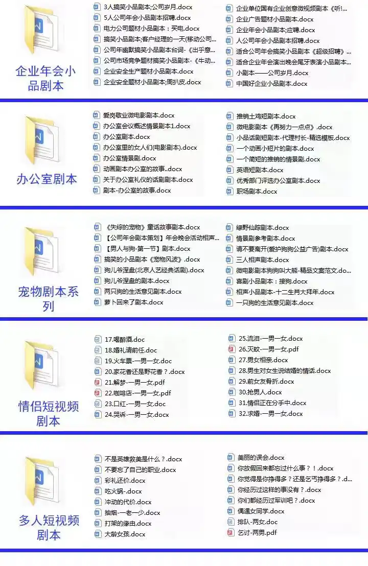10w+搞笑段子文案素材库-剧本大全抖音快手情侣幽默短剧素材短视频脱口秀段子文案【电商热销746】