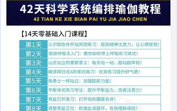 瑜伽零基础全套视频教程-瑜伽从入门到精通教学家练养生塑形减肥瘦身全套课程【电商热销622】