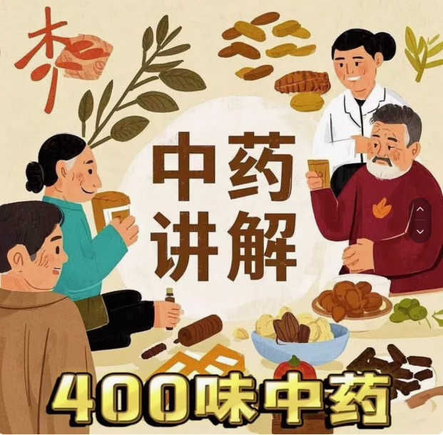 400味中药药材讲解课程-讲透400味中药，中医爱好者必学适合从入门到精通