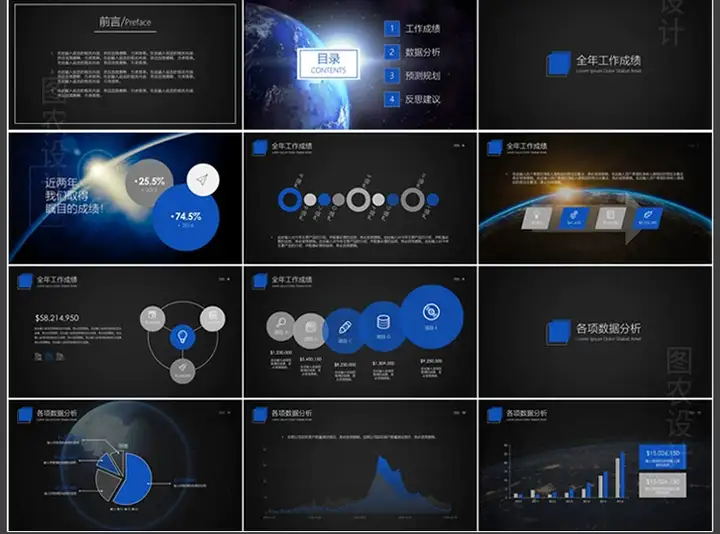 150套高端动感PPT模板-3D炫酷动态高端科技感简约动画大气工作汇报商务制作宽屏【电商热销566】