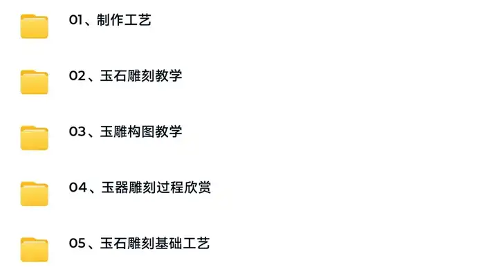 玉石雕刻教学入门教程- 玉石雕刻教程视频自学全套玉雕教学玉雕技法【电商热销873】