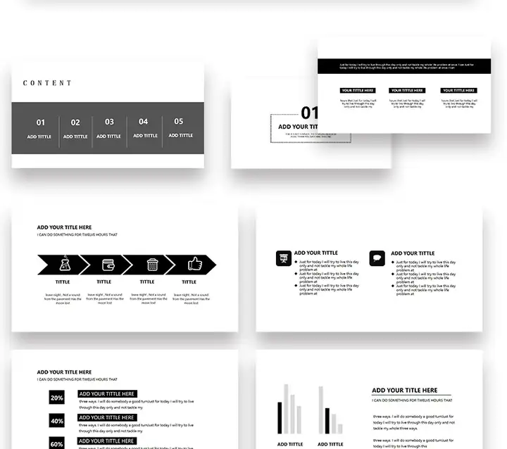 72套极简风PPT模板-极简ppt模板简约商务高级感年终中工作总结述职报告演讲动态模版【电商热销635】