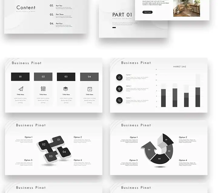 72套极简风PPT模板-极简ppt模板简约商务高级感年终中工作总结述职报告演讲动态模版【电商热销635】