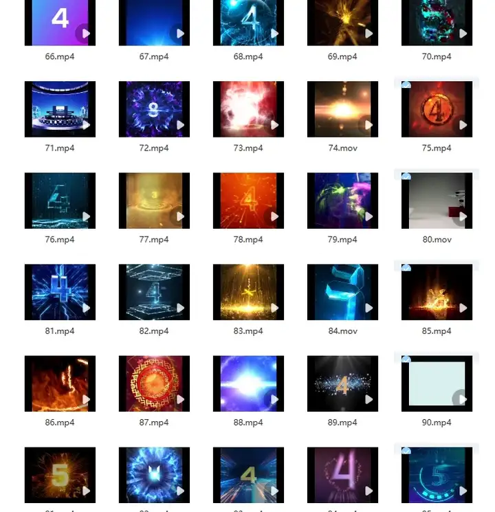 111款震撼5秒倒数5秒视频素材-倒计时启动仪式晚会舞台表演LED大屏幕视频素材【电商热销629】