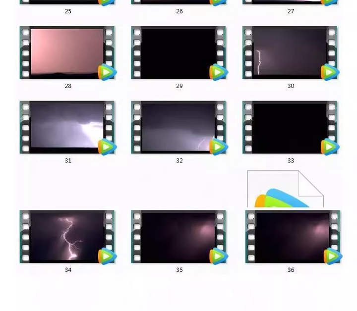36款闪电乌云雷雨动态视频素材- 暴雨下雨打雷暴风雨 led大屏幕舞台背景mp4视频素材【电商热销862】