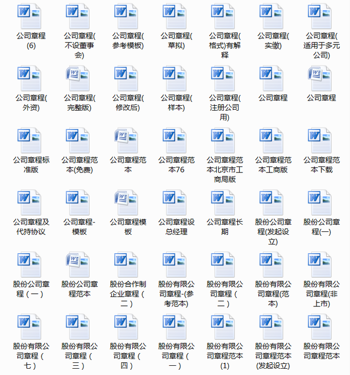 500套企业公司章程-有限责任公司章程模板范本电子版个人独资多人合资企业合伙协议【电商热销636】