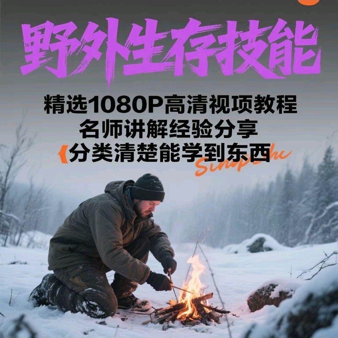 野外生存知识技能培训教程-户外运动小学野外急救求生影片文件资料【电商热销991】
