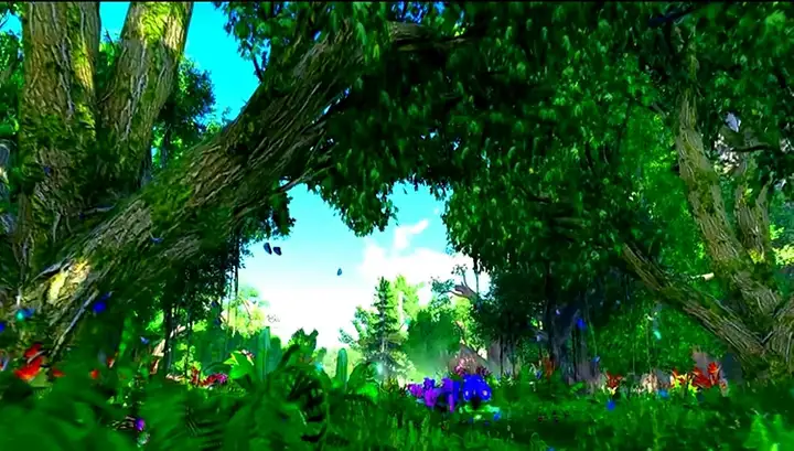 120款卡通森林背景视频-梦幻神秘卡通森林树儿童话剧表演出晚会仙境舞台LED背景视频素材【电商热销613】