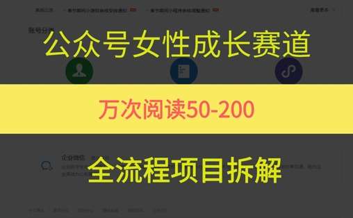 冷门项目公众号女性赛道，最近爆火系列，26条条作品阅读量10w+