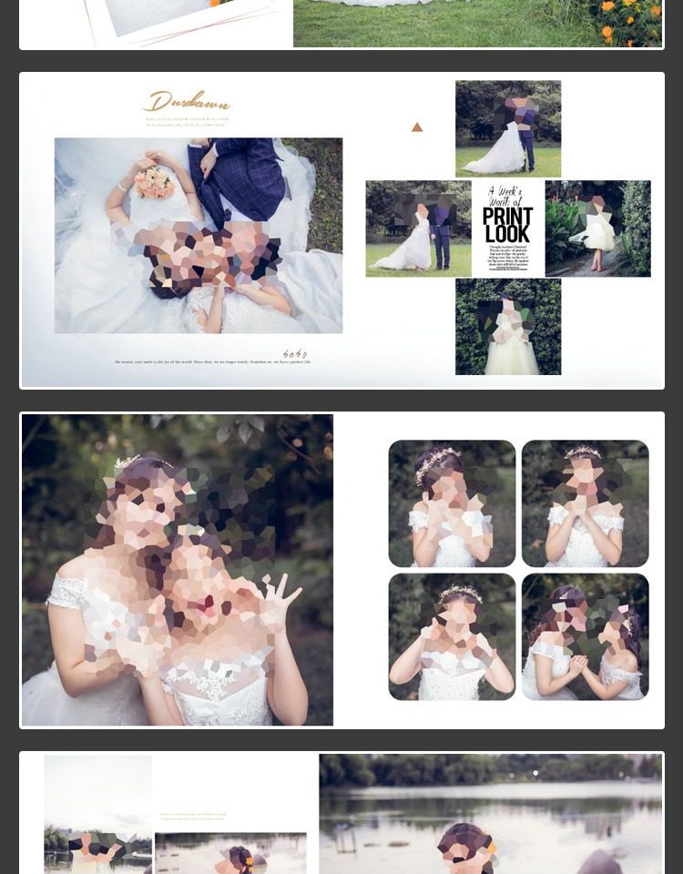 118套亲子外景相册模板-影楼外景排版可直接修改使用摄影写真PSD模板设计素材【电商热销953】