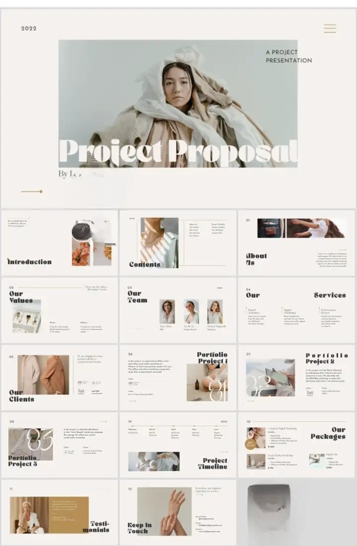 41套高级PPT模版素材-高级感作品集PPT模板 抽象艺术设计感排版求职面试活动汇报通用【电商热销698】