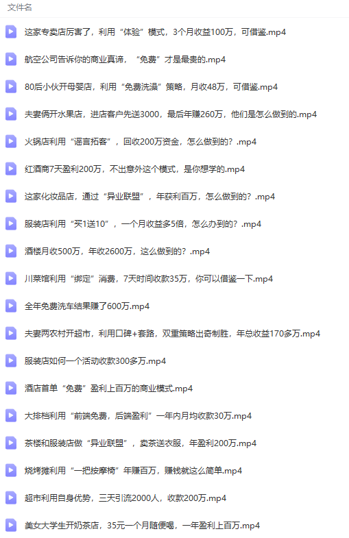 年入几十到几百万391套商业模式案例解析