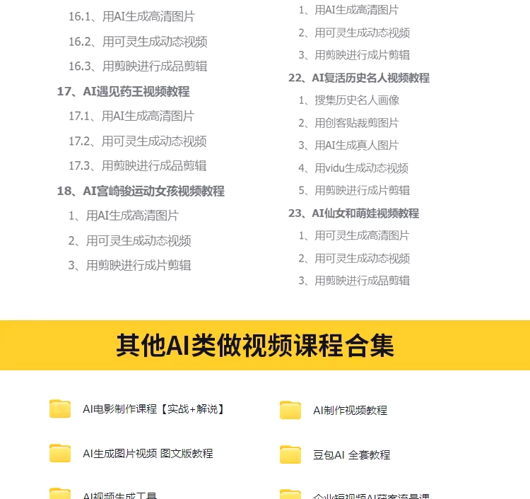 DeepSeek AI视频制作教程+短视频全套技能自学课程，从入门到精通素材【电商热销992】