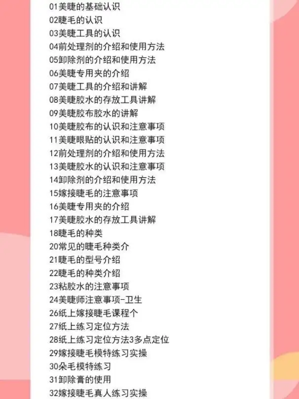 美甲美睫视频教程初-从入门到精通做指甲培训教学课程素材【电商热销522】