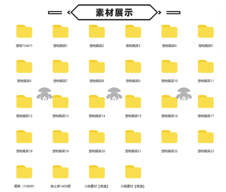 萌宠素材动物猫咪宠物搞笑抖音短视频直播高清无水印剪辑起号用素材【电商热销561】