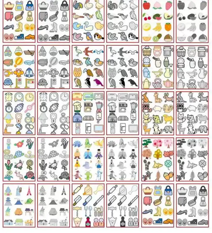 3600款儿童涂色填色卡-画画彩色黑白电子版幼儿园宝宝图画绘画可打印素材【电商热销837】