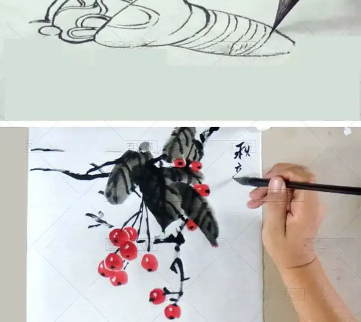 9套幼少儿童国画入门基础视频教程-创意美术课件ppt培训教案材电子版【电商热销651】