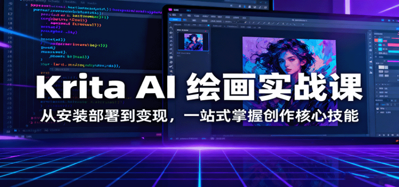Krita AI 绘画实战教程：从安装部署到变现，2025一站式掌握创作核心技能