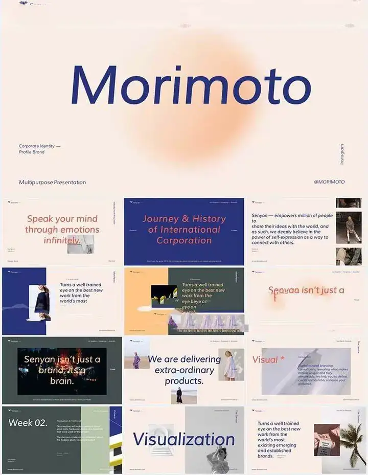 100套极简抽象艺术感PPT模版素材-极简高级感创意毕业答辩作品集工作总结汇报活动策划简约PPT模板【电商热销648】