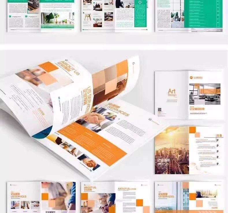 企业公司产品PSD/AI/CDR宣传毕业生设计画册排版模板设计素材【电商热销881】