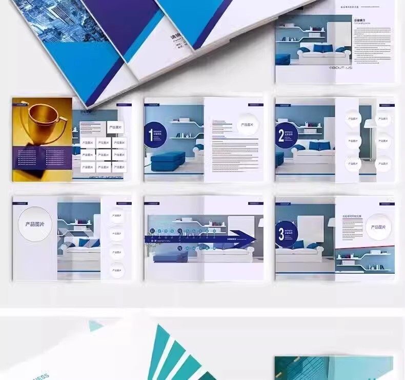 企业公司产品PSD/AI/CDR宣传毕业生设计画册排版模板设计素材【电商热销881】