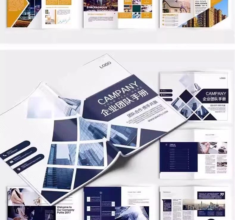 企业公司产品PSD/AI/CDR宣传毕业生设计画册排版模板设计素材【电商热销881】