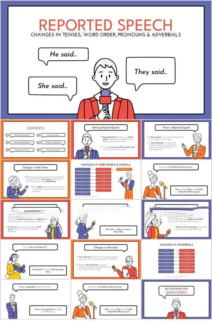 10000套粗线条卡通插画PPT模板-粗线条卡通插画PPT模版个人简历项目汇报简介绍毕业答辩教学课件【电商热销784】