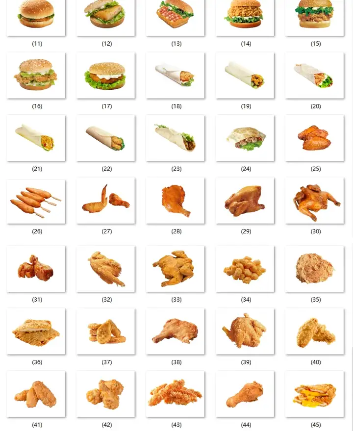 2000张高清汉堡套餐图片-汉堡素材小吃店汉堡套餐小吃鸡蛋仔炸鸡鸡腿鸡翅美团外卖图片素材【电商热销655】