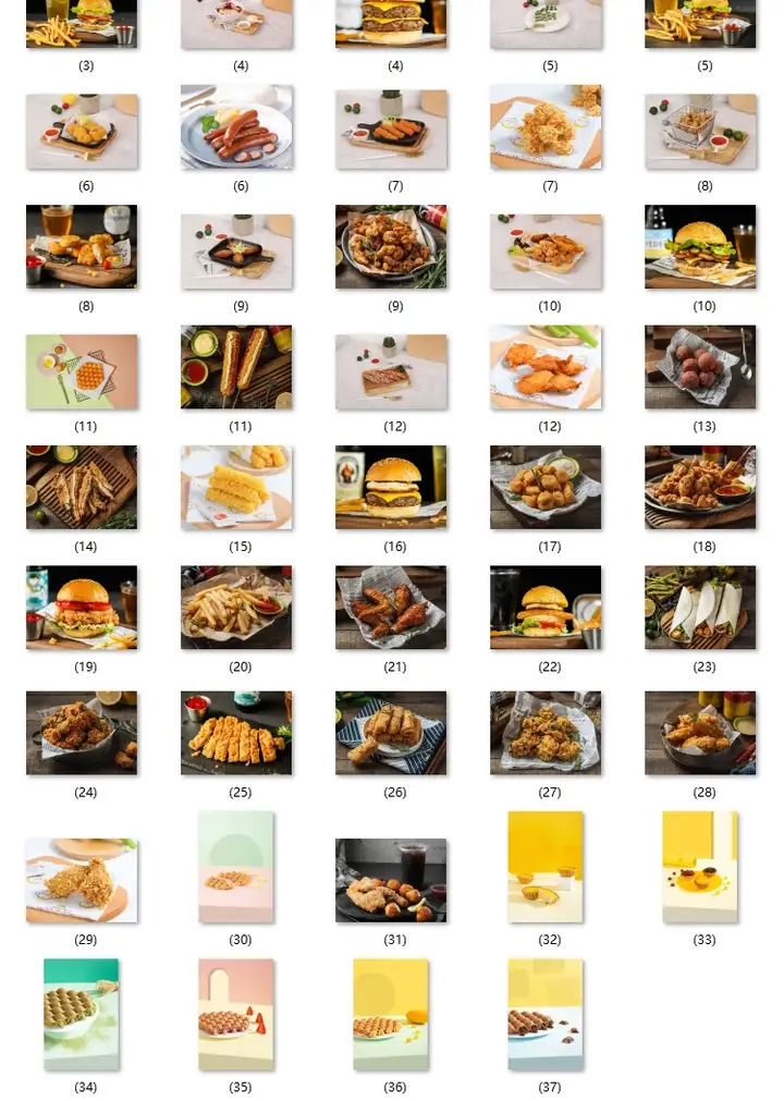 2000张高清汉堡套餐图片-汉堡素材小吃店汉堡套餐小吃鸡蛋仔炸鸡鸡腿鸡翅美团外卖图片素材【电商热销655】