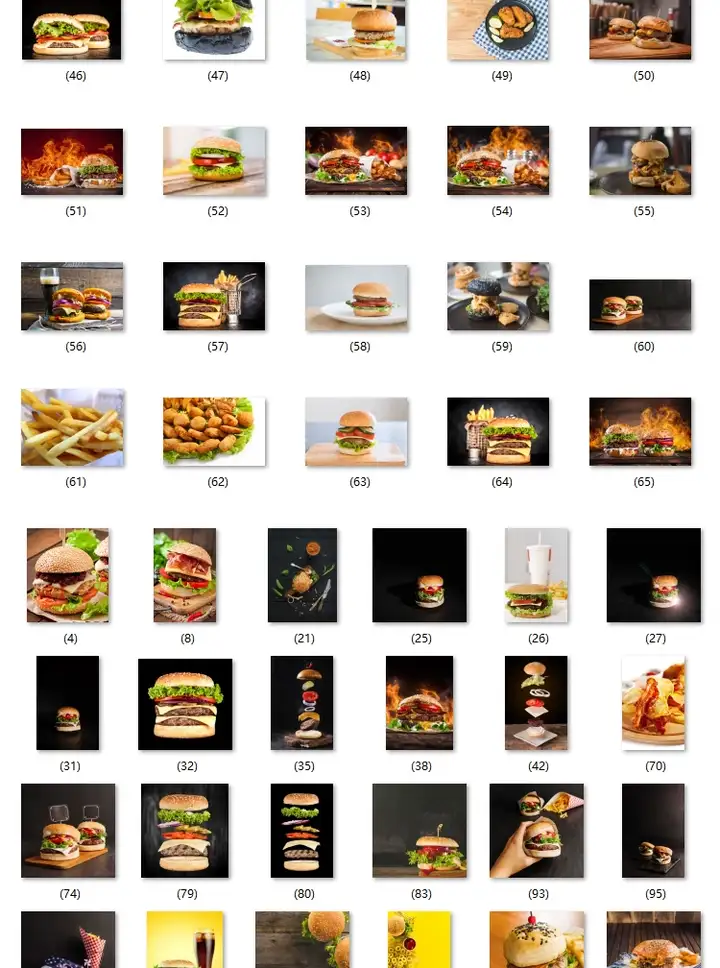 2000张高清汉堡套餐图片-汉堡素材小吃店汉堡套餐小吃鸡蛋仔炸鸡鸡腿鸡翅美团外卖图片素材【电商热销655】