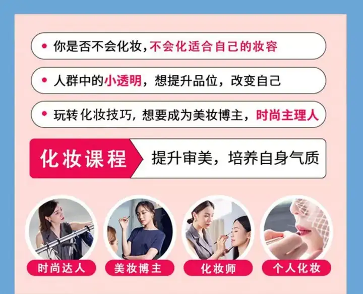 化妆教程零基础步骤课程学彩妆自学美甲穿搭盘发视频美妆技巧【电商热销593】