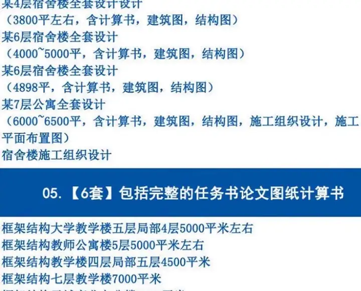700+套6.88G土木工程毕业设计范本-开题报告计算书预算书建筑结构施工方案设计图纸【电商热销26】