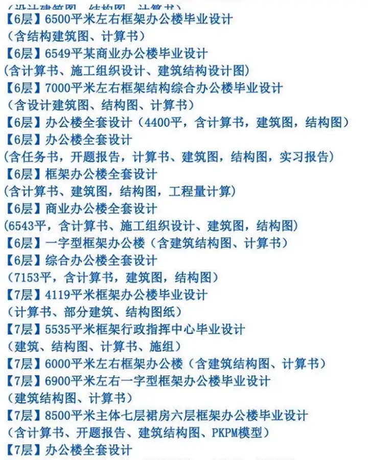 700+套6.88G土木工程毕业设计范本-开题报告计算书预算书建筑结构施工方案设计图纸【电商热销26】