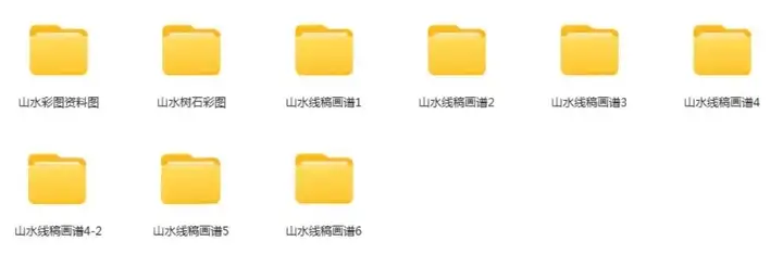 1万+128G工笔画白描底稿高清图片集素材小品人物花鸟观音线稿临摹电子版【电商热销10】