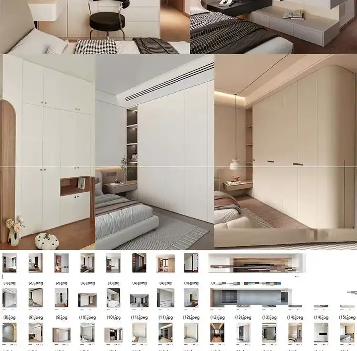 全屋定制最全设计图集-全屋定制解构高定设计空间造型图库视频案例参考效果图【电商热销29】