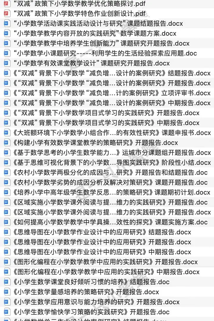 140份小学数学课题研究报告-小课题开题结题报告工作方案素材资料范文【电商热销23】